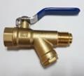 SKS 520 Forged brass ball valve with inbuilt strainer flare ends