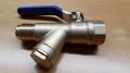 SKS 520 Forged brass ball valve with inbuilt strainer flare ends