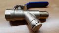 SKS 520 Forged brass ball valve with inbuilt strainer flare ends