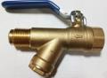 SKS 520 Forged brass ball valve with inbuilt strainer flare ends