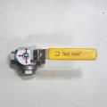 SKS250M Brass Ball Valve 3 way, Lockable Handle