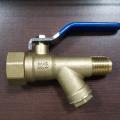 SKS 520 Forged brass ball valve with inbuilt strainer flare ends