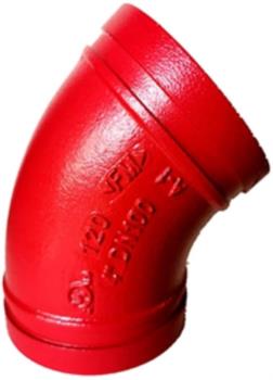 CNG Fire Lock 45° Elbow Grooved Fittings