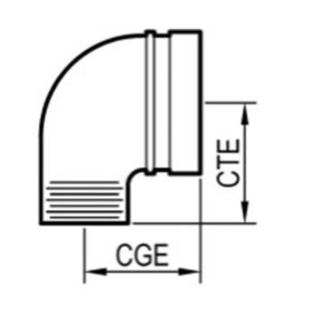 Fire Lock 90° Elbow Std Radius
